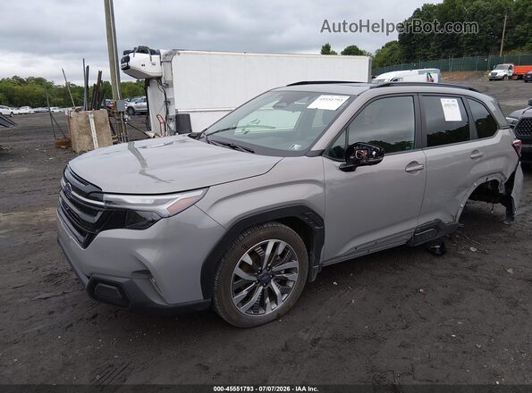 4S4SLDT67T3005573 2026 SUBARU FORESTER Gray წინა მარცხენა ხედი სამი მეოთხედიდან