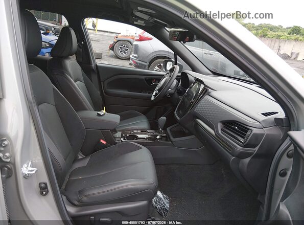 4S4SLDT67T3005573 2026 SUBARU FORESTER Gray წინა სალონის ხედი