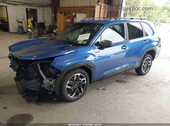 4S4SLSE70T3100471 2026 SUBARU FORESTER Blue Առջևի ձախ երեք քառորդ տեսարան