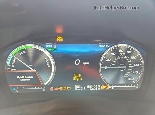 4S4SLSE76T3094255 2026 SUBARU FORESTER Black Вид щитка приладів