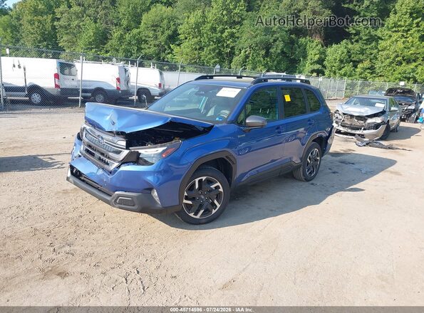 4S4SLSE7XT3125538 2026 SUBARU FORESTER Blue Передня ліва чверть