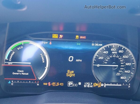 4S4SLST78T3106585 2026 SUBARU FORESTER Blue Widok zestawu wskaźników