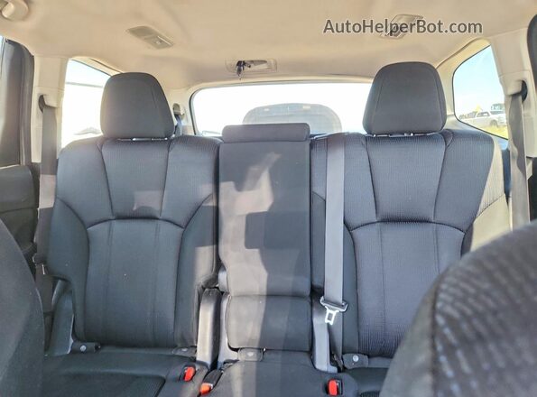4S4WMAAD0K3457992 2019 SUBARU ASCENT Black Vista de los asientos traseros