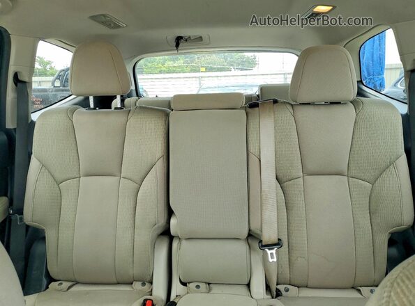4S4WMABD6K3431475 2019 SUBARU ASCENT Brown Вид задніх сидінь