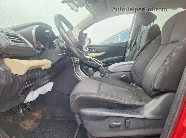 4S4WMABD9K3455009 2019 SUBARU ASCENT Красный Вид салона спереди