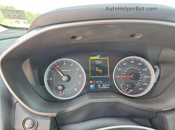 4S4WMACD1K3423797 2019 SUBARU ASCENT Белый Вид щитка приборов