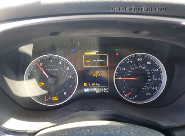 4S4WMACD6L3416796 2020 SUBARU ASCENT Белый Вид щитка приборов