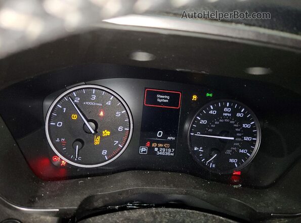 4S4WMADDXS3401540 2025 SUBARU ASCENT Red Instrument cluster view