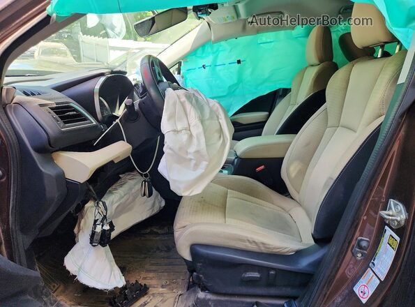 4S4WMAFD2K3453323 2019 SUBARU ASCENT Brown Vista interior delantera