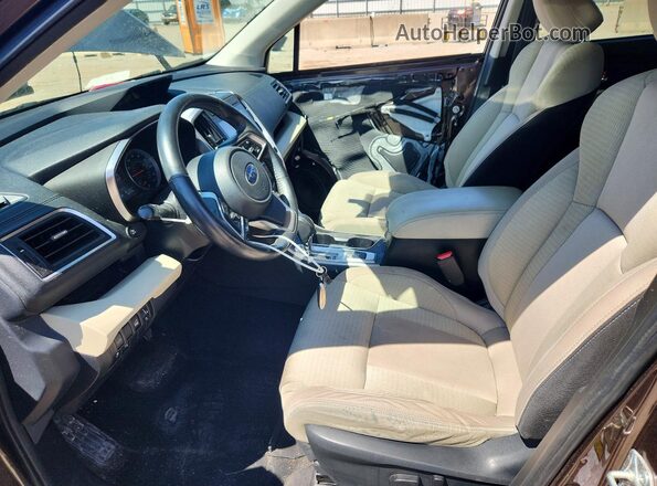 4S4WMAFD3K3408293 2019 SUBARU ASCENT Коричневый Вид салона спереди