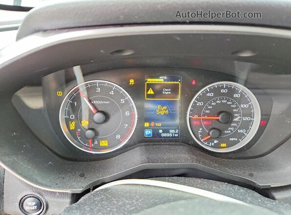 4S4WMAFD3K3415633 2019 SUBARU ASCENT Черный Вид щитка приборов
