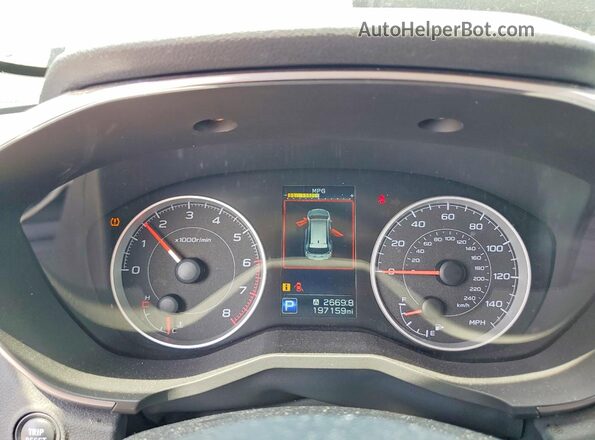 4S4WMAFD5K3422597 2019 SUBARU ASCENT Серый Вид щитка приборов