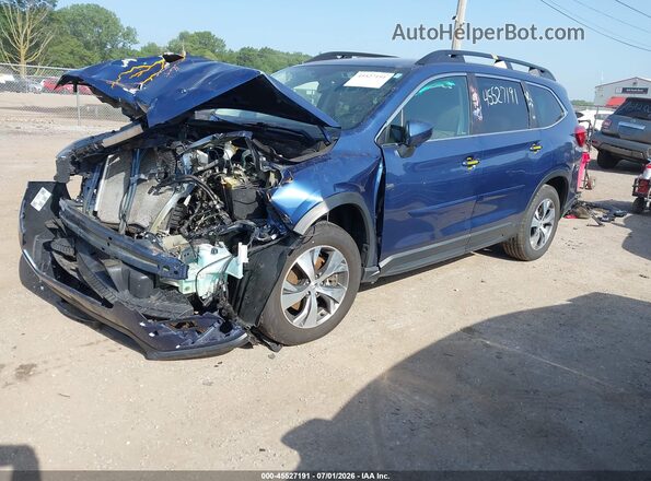 4S4WMAFD5K3477342 2019 SUBARU ASCENT Blue Առջևի ձախ երեք քառորդ տեսարան