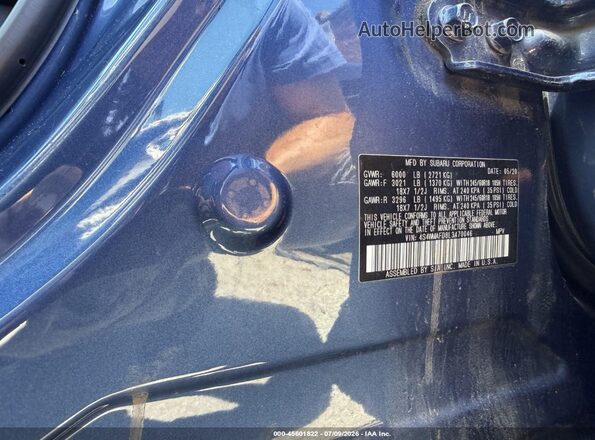 4S4WMAFD8L3470046 2020 SUBARU ASCENT Синий Вид подкапотного пространства