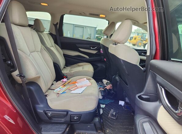 4S4WMAFD9K3405835 2019 SUBARU ASCENT Burgundy Vista de los asientos traseros