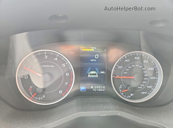 4S4WMAFDXL3432253 2020 SUBARU ASCENT Gray Widok zestawu wskaźników