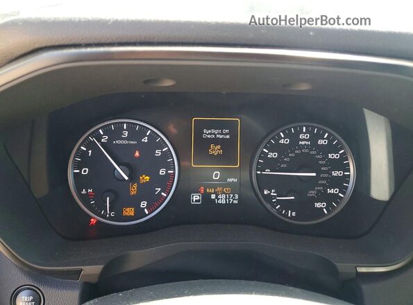 4S4WMAHDXR3426975 2024 SUBARU ASCENT Black Widok zestawu wskaźników