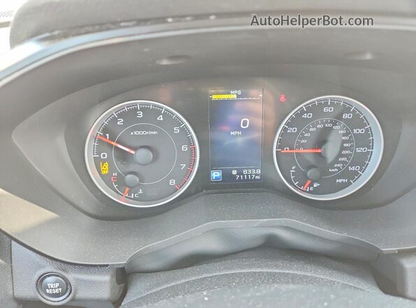 4S4WMAJD1N3416565 2022 SUBARU ASCENT Burgundy Вид щитка приладів