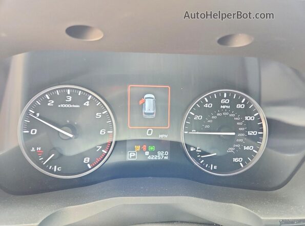 4S4WMAKD0R3417260 2024 SUBARU ASCENT Green Instrument cluster view