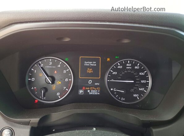 4S4WMAKD5P3407675 2023 SUBARU ASCENT Red Instrument cluster view