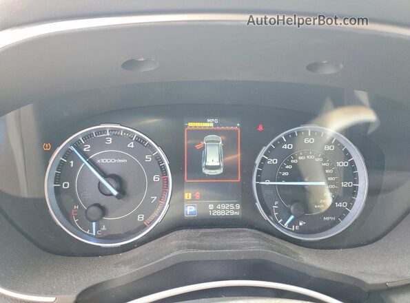 4S4WMALD4K3447771 2019 SUBARU ASCENT White Vista del cuadro de instrumentos