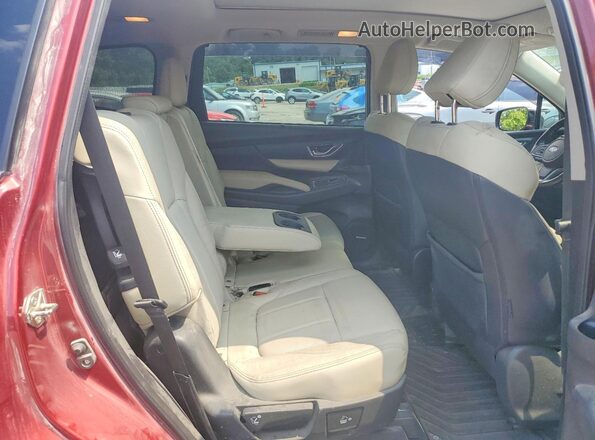 4S4WMALD7K3434447 2019 SUBARU ASCENT Red Widok tylnych siedzeń