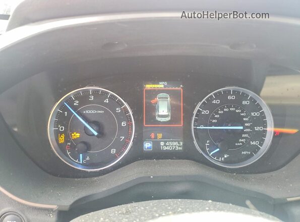 4S4WMALD7K3434447 2019 SUBARU ASCENT Red Widok zestawu wskaźników