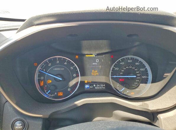 4S4WMAMD4K3404823 2019 SUBARU ASCENT Blue Vista del cuadro de instrumentos