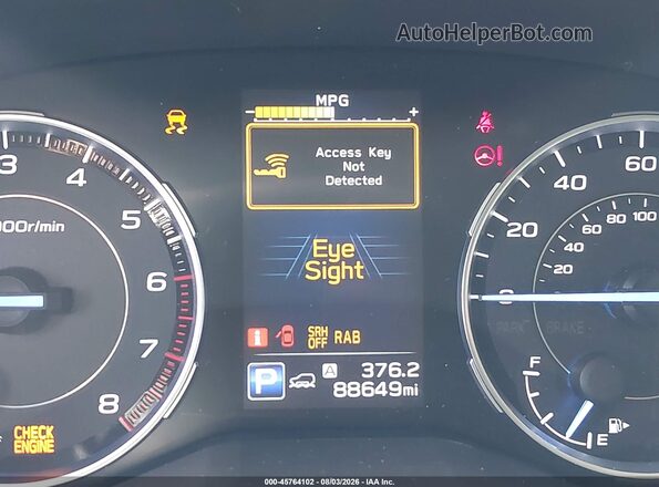 4S4WMAMD5K3401042 2019 SUBARU ASCENT White Հետևի նստատեղերի տեսք