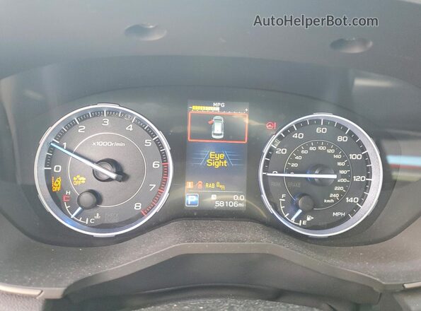4S4WMAMD7L3429751 2020 SUBARU ASCENT Silver Instrument cluster view