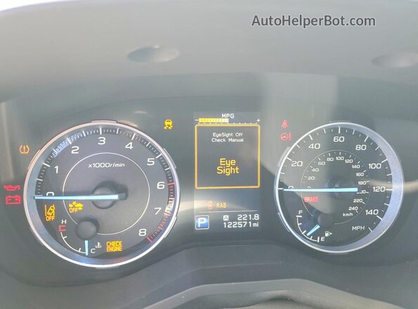 4S4WMAMD9L3439939 2020 SUBARU ASCENT Белый Вид щитка приборов