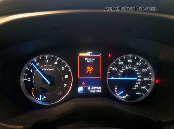 4S4WMAPD0K3448488 2019 SUBARU ASCENT Blue Vista del cuadro de instrumentos