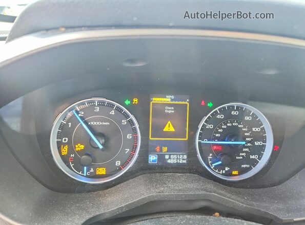 4S4WMAPD2K3487146 2019 SUBARU ASCENT Blue Instrument cluster view