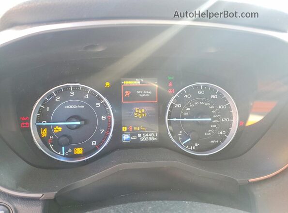 4S4WMAPD4M3474398 2021 SUBARU ASCENT Burgundy ხელსაწყოთა პანელის ხედი