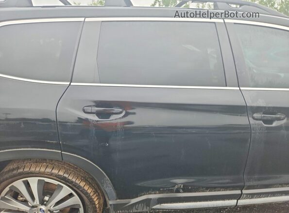 4S4WMAPD6K3437009 2019 SUBARU ASCENT Black უკანა სავარძლების ხედი