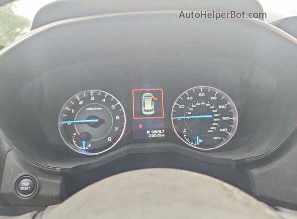 4S4WMAPD6K3437009 2019 SUBARU ASCENT Black ხელსაწყოთა პანელის ხედი