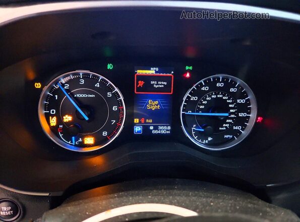 4S4WMAPD7N3426587 2022 SUBARU ASCENT Burgundy Vista del cuadro de instrumentos