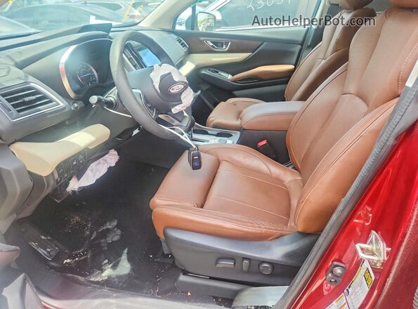 4S4WMARD1K3447671 2019 SUBARU ASCENT Red Widok wnętrza z przodu