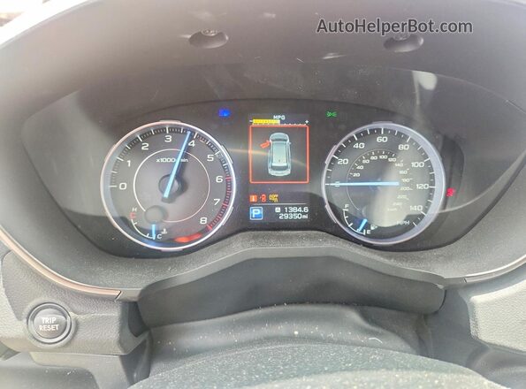 4S4WMARD1K3447671 2019 SUBARU ASCENT Red Widok zestawu wskaźników