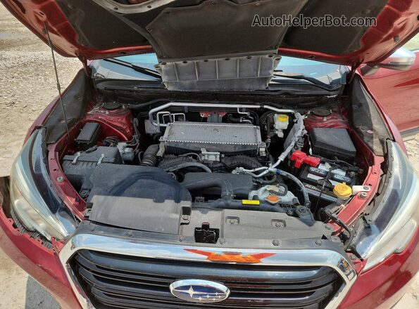4S4WMARD1K3447671 2019 SUBARU ASCENT Red Widok wnętrza z tyłu