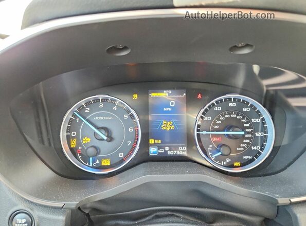 4S4WMARD2M3465891 2021 SUBARU ASCENT White ხელსაწყოთა პანელის ხედი
