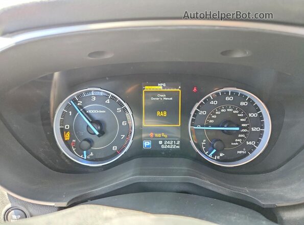 4S4WMARD3K3462916 2019 SUBARU ASCENT Белый Вид щитка приборов