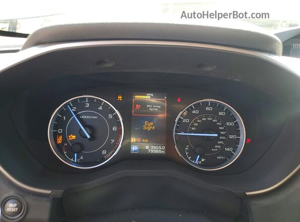 4S4WMARD4L3448623 2020 SUBARU ASCENT Gray Vista del cuadro de instrumentos