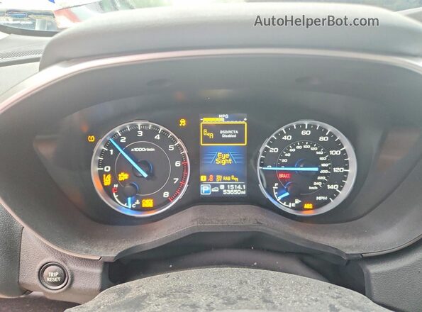 4S4WMARD7L3452715 2020 SUBARU ASCENT White ხელსაწყოთა პანელის ხედი