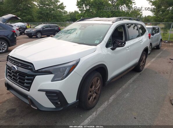 4S4WMARD7S3426274 2025 SUBARU ASCENT White Առջևի ձախ երեք քառորդ տեսարան