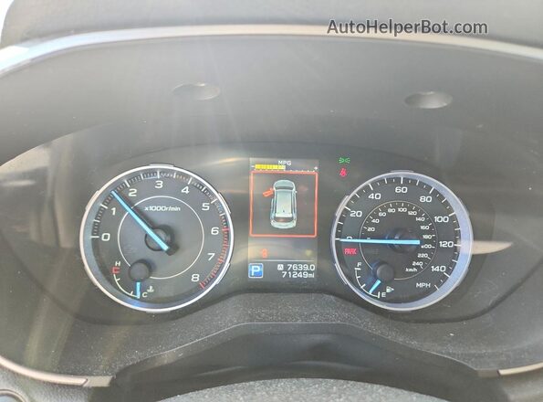 4S4WMARD8M3458766 2021 SUBARU ASCENT White ხელსაწყოთა პანელის ხედი