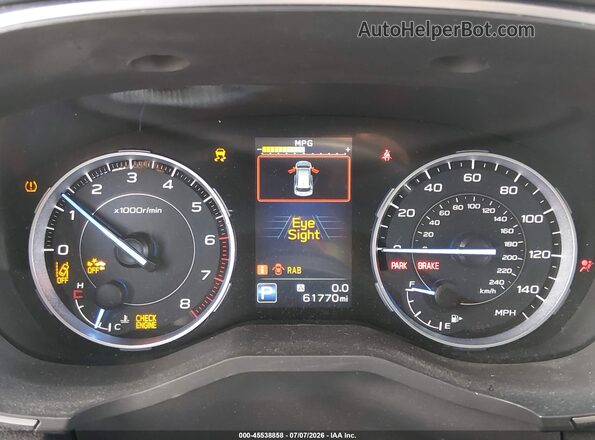 4S4WMARD9M3424738 2021 SUBARU ASCENT Gray უკანა სავარძლების ხედი