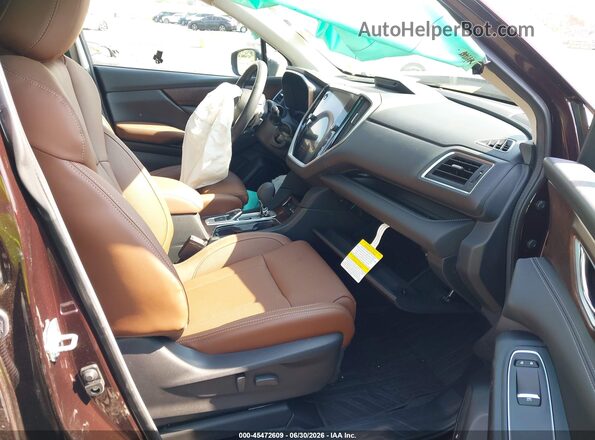 4S4WMAUD2S3424343 2025 SUBARU ASCENT Maroon Вид салону спереду