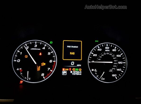 4S4WMAUD3R3438083 2024 SUBARU ASCENT White Вид щитка приладів