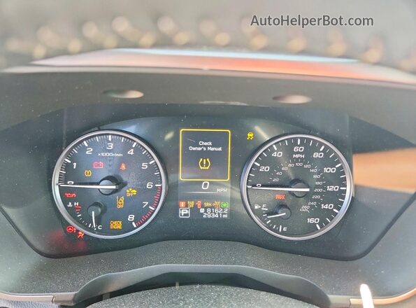 4S4WMAWD0R3427474 2024 SUBARU ASCENT White Widok zestawu wskaźników